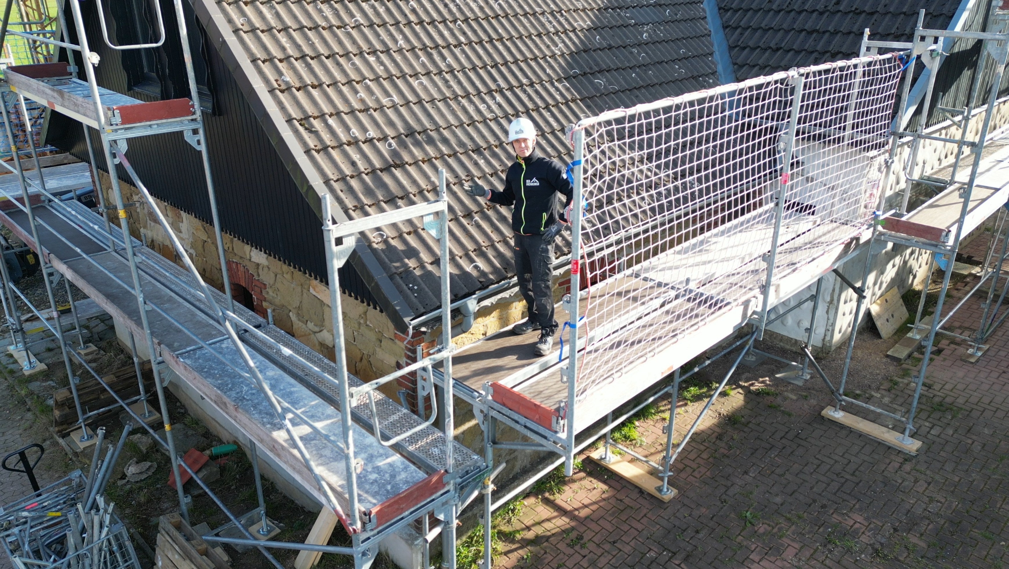 Dein Name auf einem Dachsparren